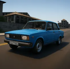 Drift in the Big City on VAZ 2105